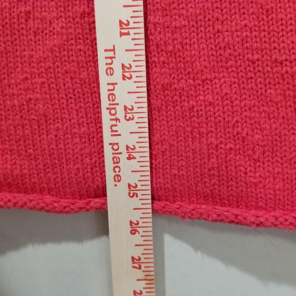 L.L.Bean Sweater Womens XS Pink Turtleneck Roll Neck Raglan Knit Pullover - Picture 8 of 9
